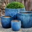 Andromeda Planter (glazed Terracotta In Blue Pearl) contemporary, terracotta, terra cotta, garden, planter