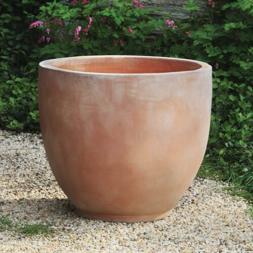 Causago Round Planter (terracotta) contemporary, terracotta, terra cotta, garden, planter