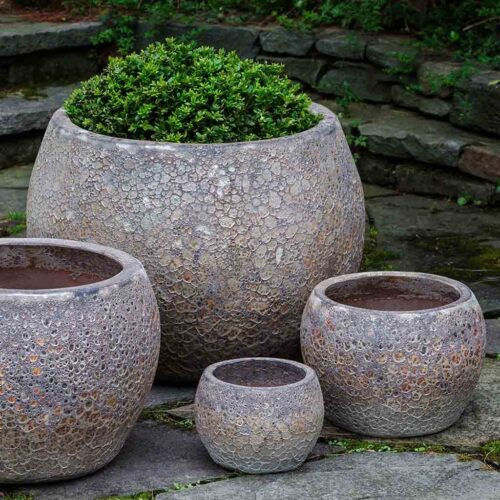Naxos Planter (terracotta In Glazed Angkor) contemporary, terracotta, terra cotta, garden, planter