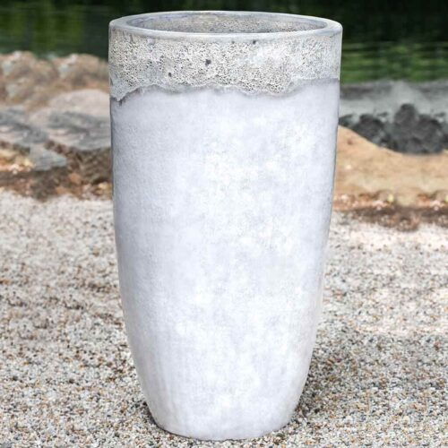 Ixtapa Planter (glazed Terracotta In Beachcomber White) contemporary, terracotta, terra cotta, garden, planter
