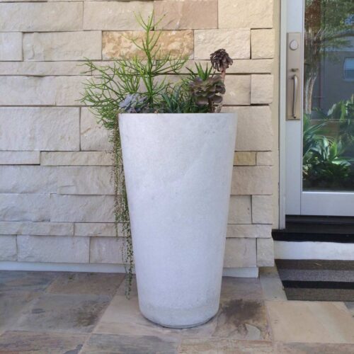 30"h Alto Planter Material: Fiber Cement Finish: White