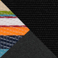 Aluminum Black, Twitchell Green Barcode, Cushion Sunbrella Canvas Black