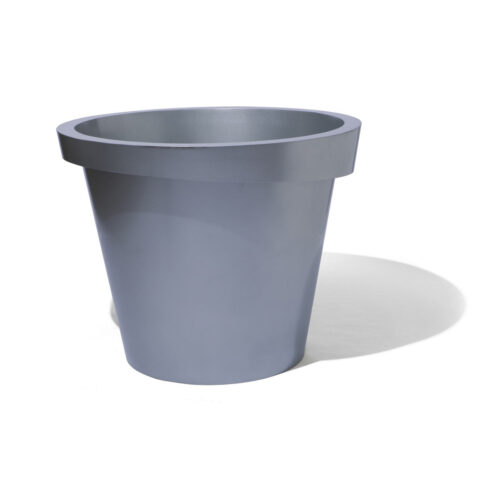 Askew Planter Material: Aluminum Finish: Metallic Silver