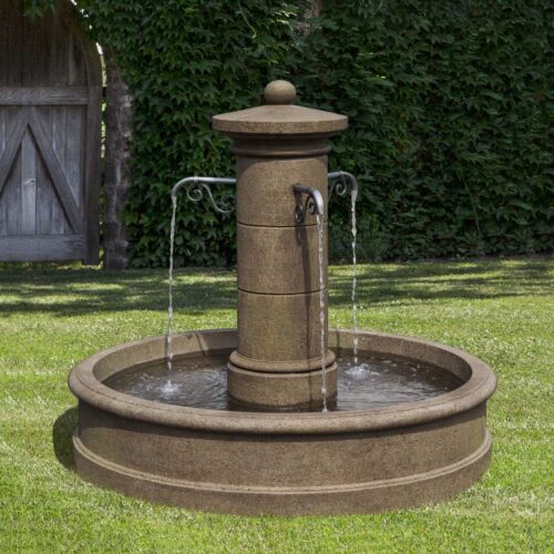 Avignon Fountain Material: Cast Stone Finish: Aged Limestone