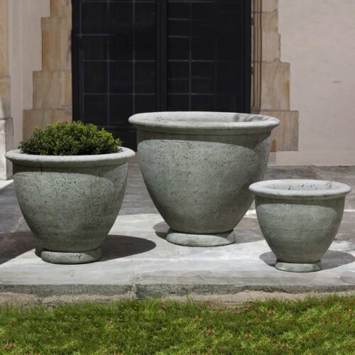 Berkeley Planters (cast Stone In Alpine Stone Finish) cast stone, garden, planter