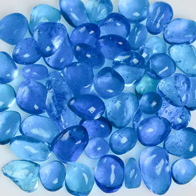 Blue Raspberry Fire Glass