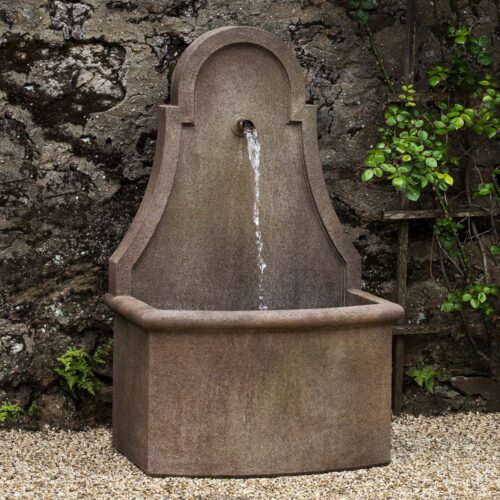 Closerie Wall Fountain Material: Cast Stone Finish: Aged Limestone