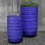 Logis Tall Planters (terracotta In Riviera Blue Glaze)