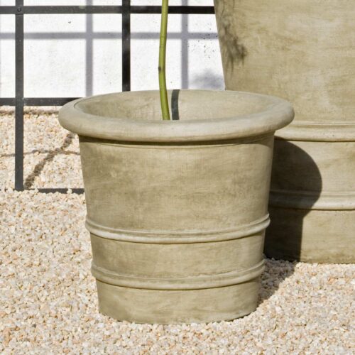 Lucca Planter Material: Cast Stone Finish: Verde