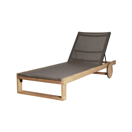 Ekka Teak Lounger Plantation Teak (smooth Sanded), Powder Coated Aluminum (black)
