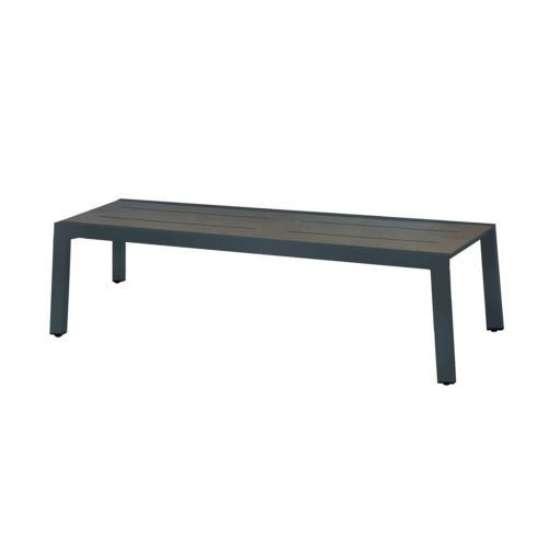 Baia Bench 57" Aluminum (anthracite), High Pressure Laminate (slate)