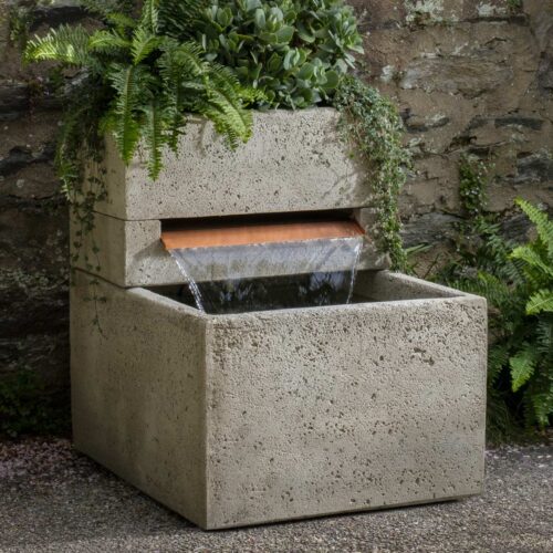 Oasis Fountain (cast Stone In Greystone)