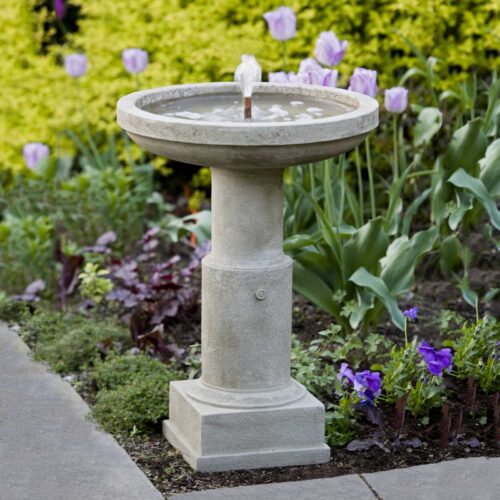 Powys Fountain Material: Cast Stone Finish: Greystone powys fountain unique garden deocr fountains