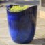 Tall Sorriso Planters (terracotta In Riviera Blue Glaze) contemporary, terracotta, terra cotta, garden, planter