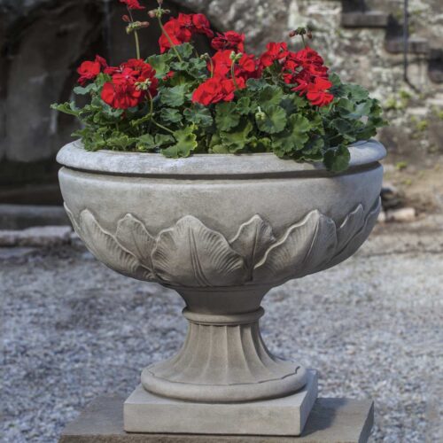 The Elms Urn (cast Stone In Greystone Finish)