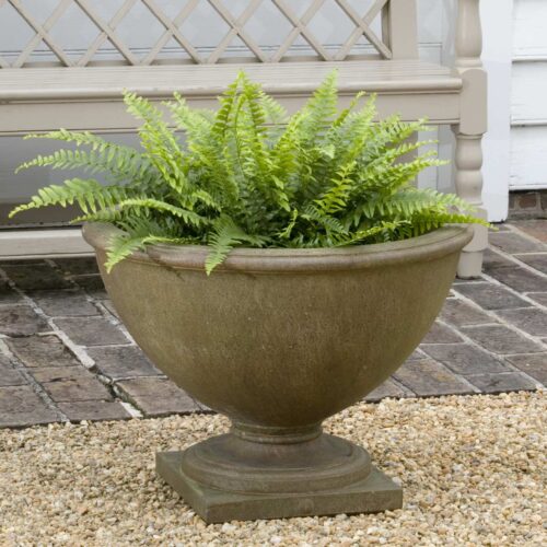 Williamsburg Bassett Hall Urn (cast Stone In Aged Limestone Finish)