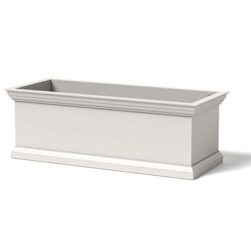 York Cornice Planter Material: Aluminum Finish: Linen White york cornice planter ore aluminum extrusion