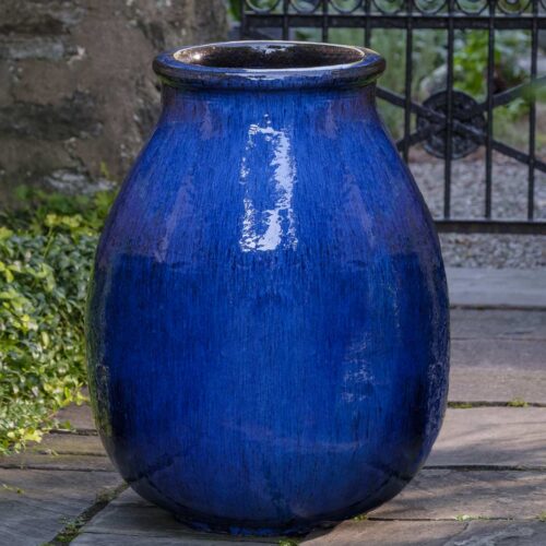 Appia Antica Jar (terracotta In Riviera Blue Glaze) contemporary, terracotta, terra cotta, garden, planter