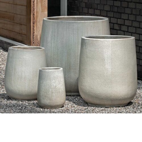 Caixa Planters (terracotta In Antique Pearl Glaze) contemporary, terracotta, terra cotta, garden, planter