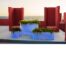 Faz Led Light Planter Collection (white Polyethylene With Color Led Lighting)