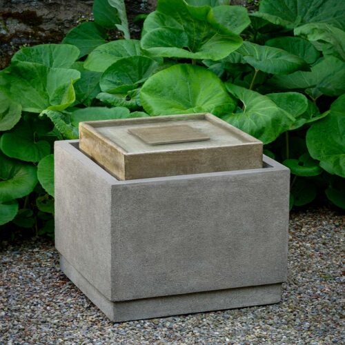 Infinity Fountain (cast Stone In Greystone)
