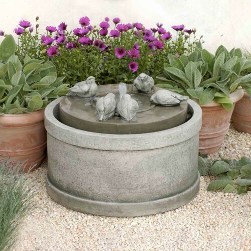 Passaros Fountain (cast Stone In Greystone)