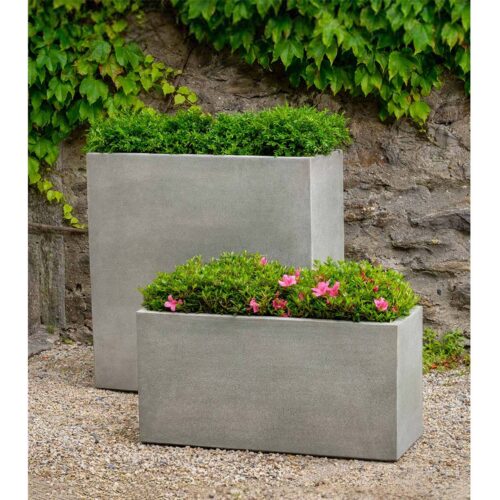 Metro Box Planters (cast Stone In Alpine Stone Finish)