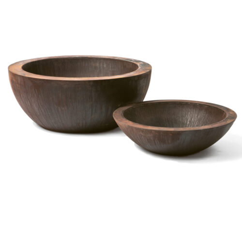 Wok Planter Group Material: Mild Steel Finish: Natural Rust planter bowl asian metal planters garden decor