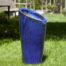 Rutillo Planter (terracotta In Riviera Blue Glaze) contemporary, terracotta, terra cotta, garden, planter