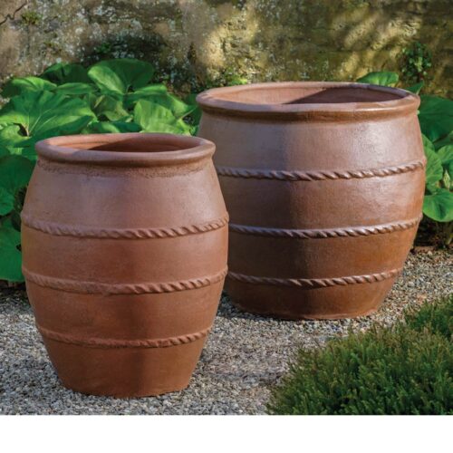 Tai Planters (terracotta In Natural Rustic Glaze) contemporary, terracotta, terra cotta, garden, planter