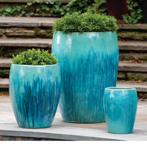 Trieste Planters (terracotta In Antigua Glaze) contemporary, terracotta, terra cotta, garden, planter