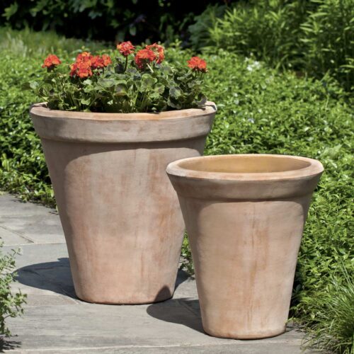 Usuki Planters (terra Cotta In Natural Finish) contemporary, terracotta, terra cotta, garden, planter